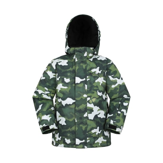 Mountain Warehouse Childrens/Kids Mogal Camo Ski Jacket (Dark Green) - Image 1