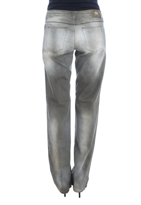 Jeans boyfriend de mezcla de algodón gris para mujer de Ermanno Scervino - Image 3