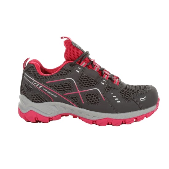 Regatta Childrens/Kids Vendeavour Walking Shoes (Granite/Pink Potion)