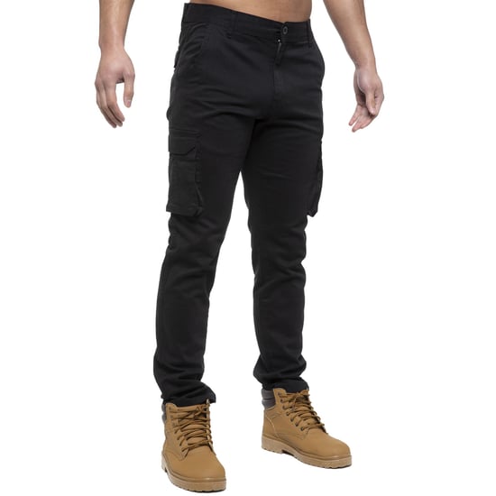 Enzo | Pantalones Cargo Hombre - Negro - Image 3