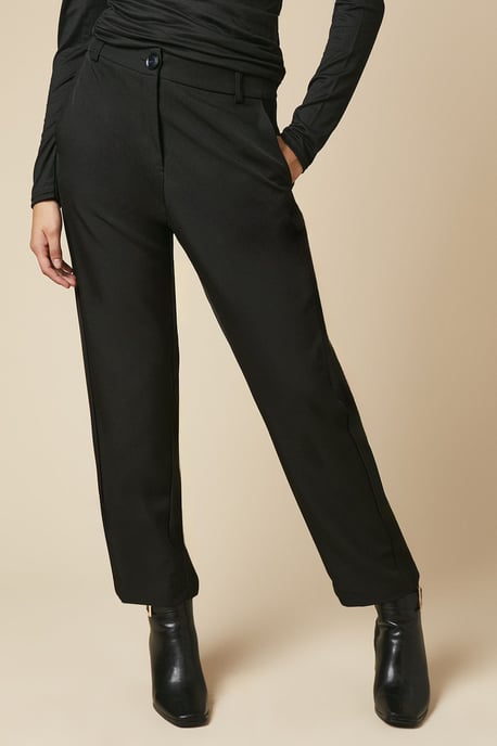 Petite Button Front Ankle Grzer Trouser
