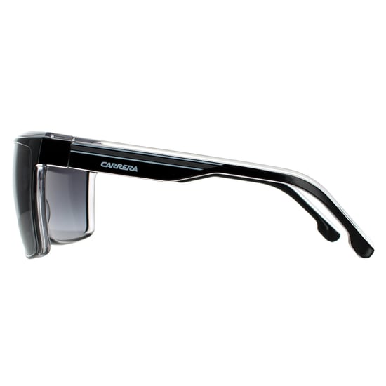 Gafas de sol Carrera Shield Unisex Negro Blanco Gris Oscuro Gradiente - Image 3