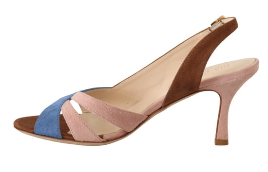 GIA COUTURE Sandalias de tacón de ante multicolor para mujer - Image 2
