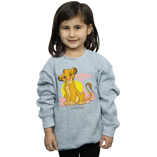 Disney Girls The Lion King Simba Pastel Sweatshirt (Sports Grey) - Image 2