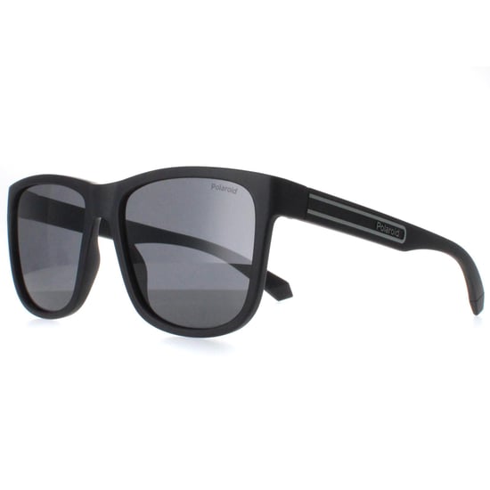 Polaroid Square Mens Matte Black Grey Polarized PLD 2155/S
