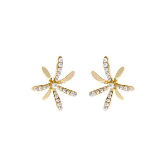 Pendientes Luxenter de Perla Blanca acabados en rodio - Rismu - Image 1
