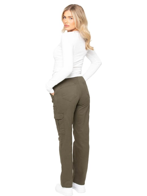 Enzo | Womens Stretch Cargo Jeans - Image 6