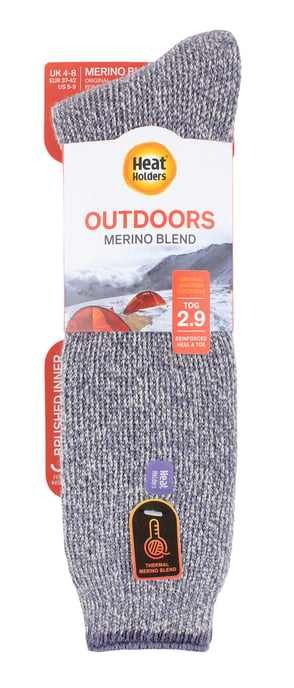 Heat Holders - Calcetines térmicos de lana merino para invierno de pierna larga reforzados 2.9 TOG para exteriores - Lila - Image 2