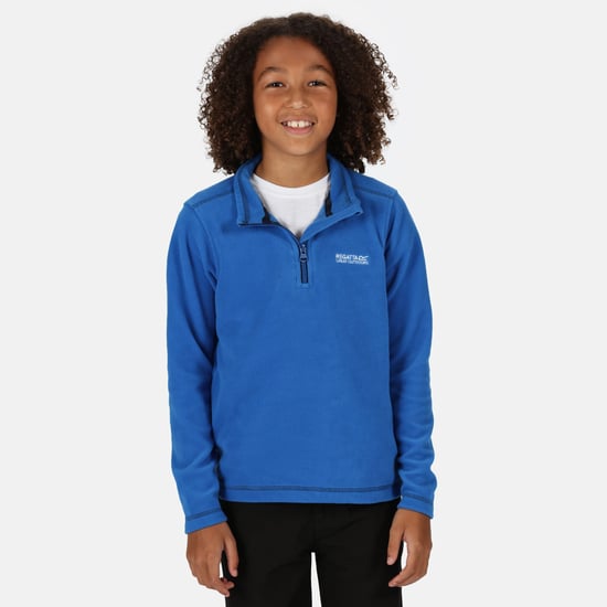 Regatta Great Outdoors Childrens/Kids Hot Shot II Half Zip Fleece Top (Oxford Blue/Navy)