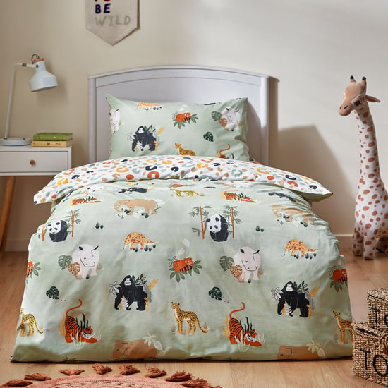 juego de fundas nórdicas reversible de animales salvajes little furn. - Image 4