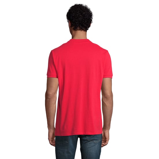 SOLS Mens Planet Polo Shirt (Red) - Image 2