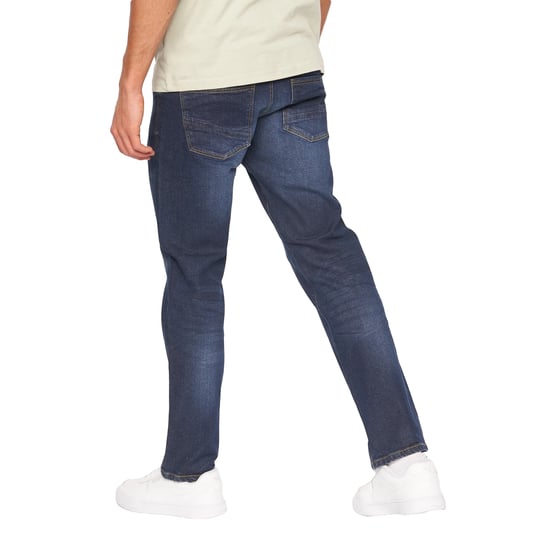 Crosshatch Mens Cadman Straight Jeans (Dark Wash) - Image 2