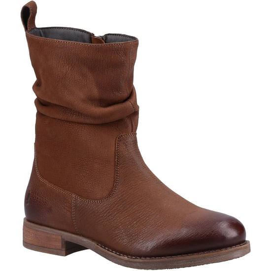 Hush Puppies Emilia Leather Women's Tan Boots - Image 1