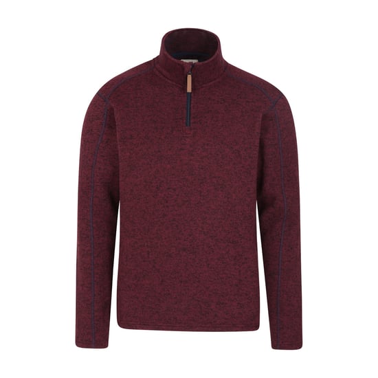 Mountain Warehouse Mens Idris II Half Zip Fleece Top (Dark Red)