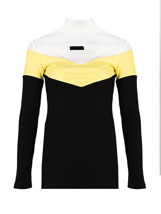 Richmond Sport Suéter de mujer negro, Blanco, amarillo - Image 1