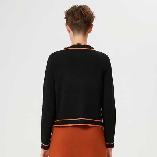 Short jacket with contrasting braids - Image 5