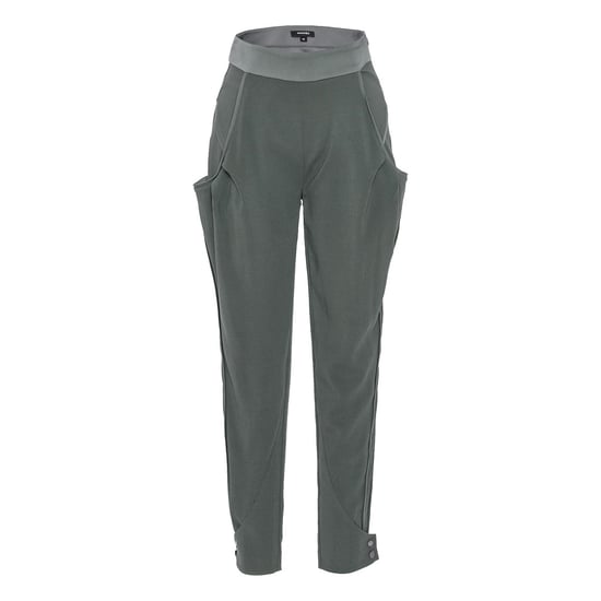 Bi-material tapered pants - Image 4