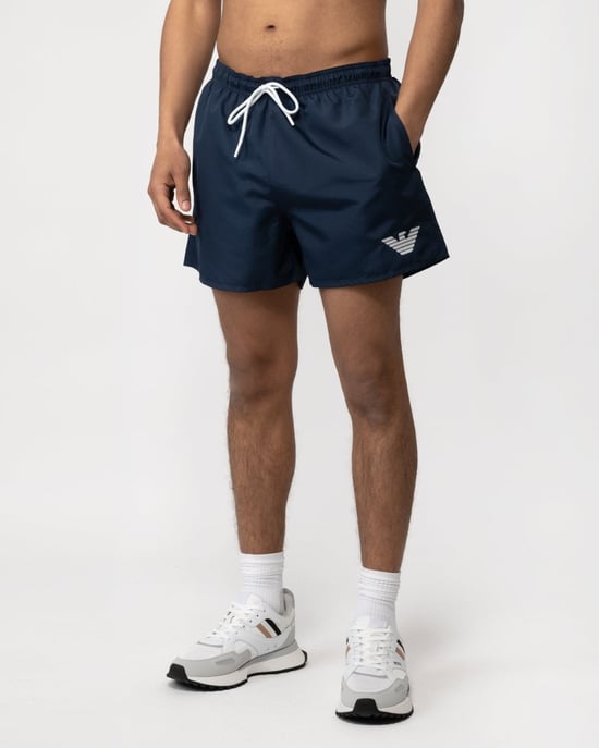 Emporio Armani Mens Eagle Logo Woven Swim Shorts - Image 1