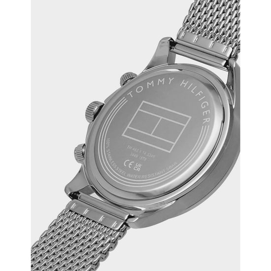 Accessories Tommy Hilfiger Miles Chronograph Mesh Bracelet Watch in navy silver - Image 5