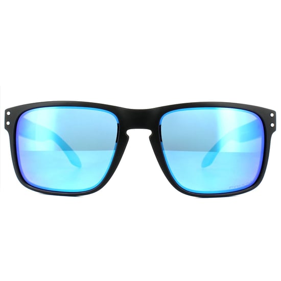 Gafas de sol polarizadas Oakley Rectangle para hombre en negro mate con lente Prizm Sapphire - Image 1