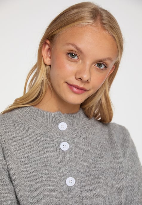 Mymo Cardigan women Grey melange - Image 5