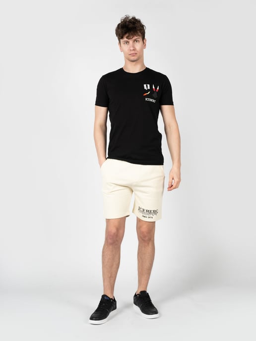 Iceberg T-Shirt del hombre negro - Image 2