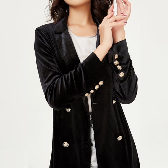 Double buttoning velvet jacket - Image 3