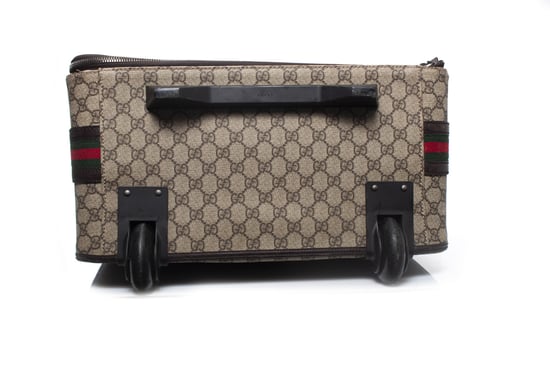 GG canvas suitcase in brown - Image 6