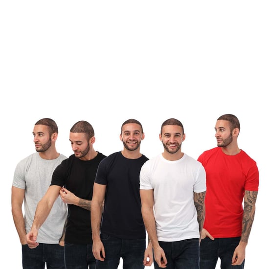 Men's Duck and Cover Comonwell 5 Pack T-Shirts in Multi colour