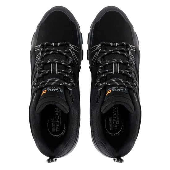 Regatta Mens Holcombe 3 Low Walking Boots (Black/Granite) - Image 5
