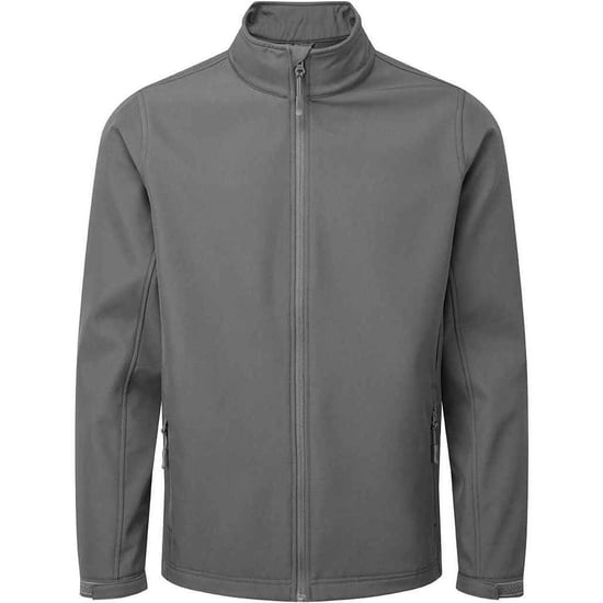 Premier Mens Windchecker Recycled Soft Shell Jacket (Dark Grey) - Image 1