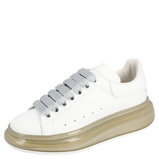 Alexander McQueen Womens Oversized Sneaker 'Larry' in White - Image 1