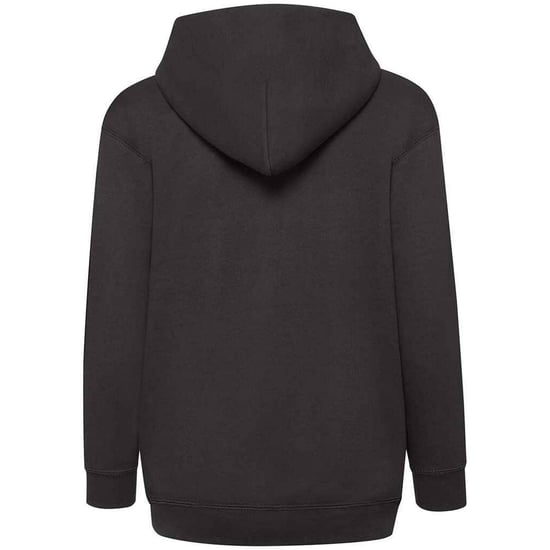 Fruit Of The Loom Childrens/Kids Hooded Sweatshirt (Black) - Image 2