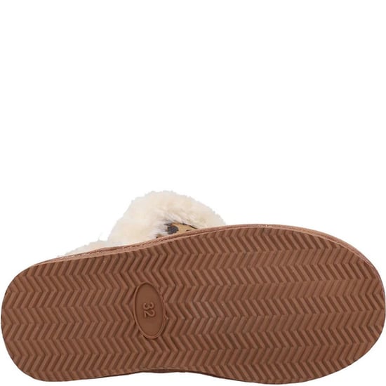 Hush Puppies Girls Ashlynn Leopard Print Suede Slippers (Leopard) - Image 3