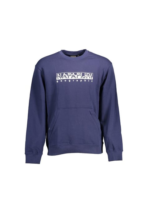Suéter de algodón azul para hombre Napapijri - Image 1