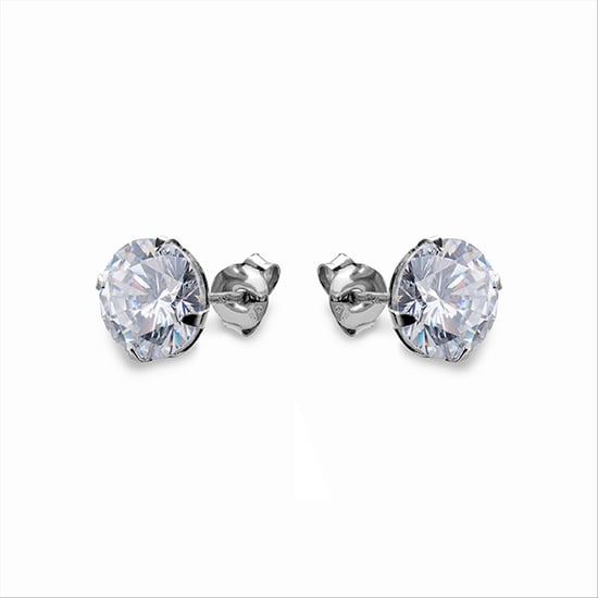 Pendientes Luxenter, essential de plata de ley 925 y circonita brillante acabado baño rodio - Image 2