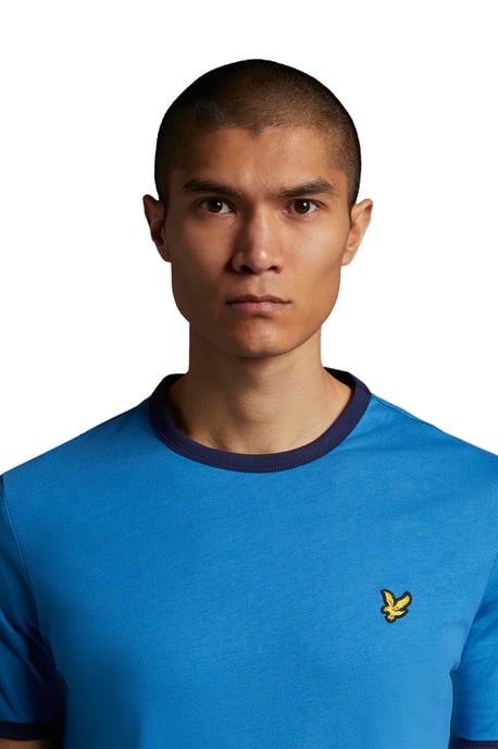 Camiseta Ringer Lyle & Scott Azul Yale/ Marino - Image 2