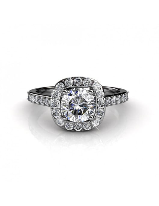 Anillo Cushy - Plata y Cristal - Image 5