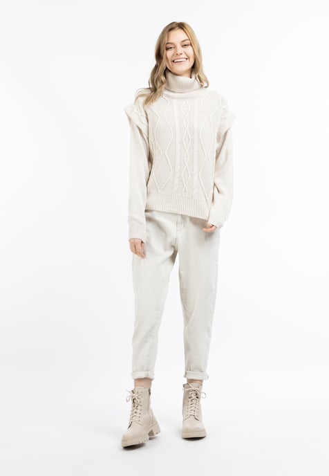 Dreimaster Knitted pullover women off-white - Image 2