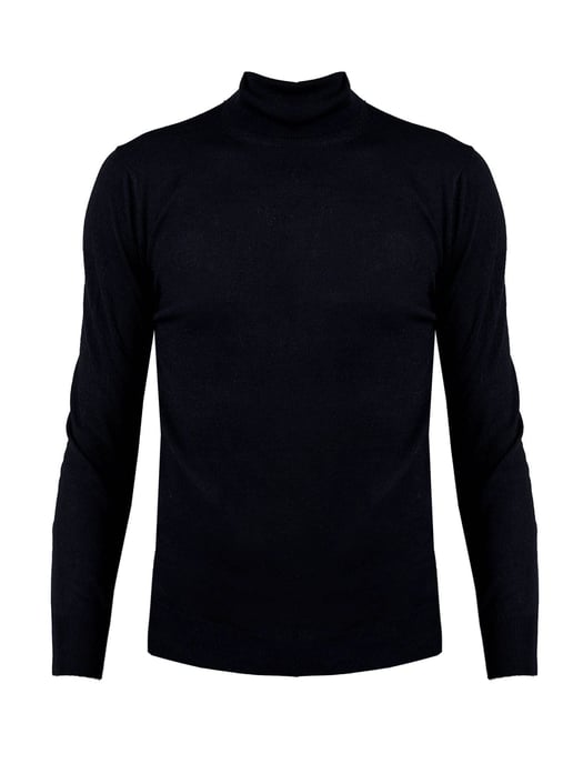 Xagon Man Suéter Turtleneck del hombre azul oscuro - Image 1