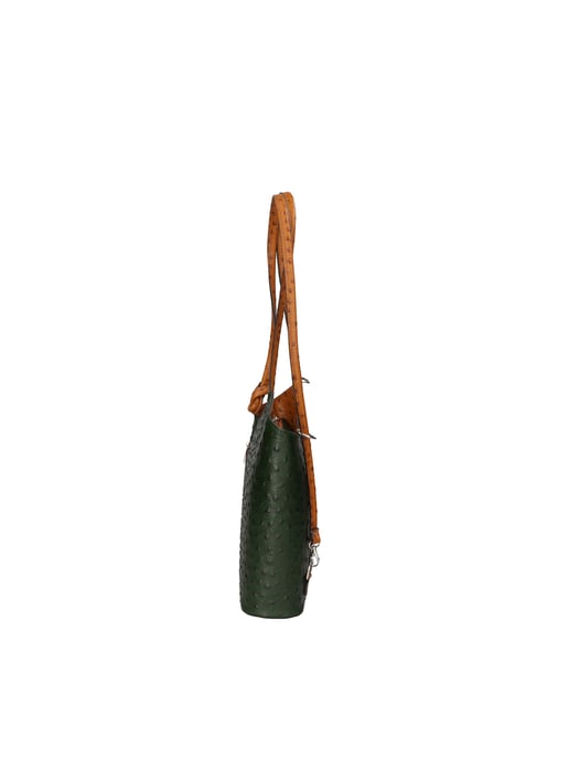 Gave Lux backpack women GREEN COGNAC
