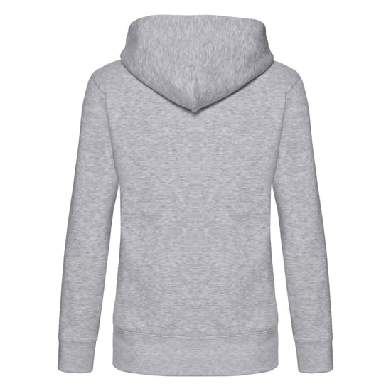 Fruit of the Loom Womens/Ladies Premium Heather Zipped Lady Fit Hooded Jacket (Heather Grey) - Image 2