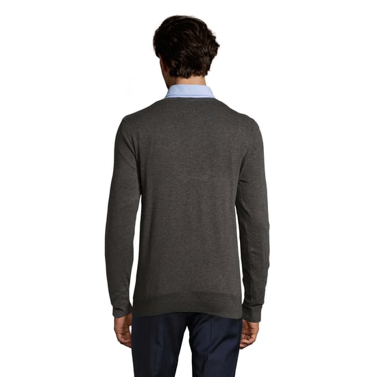 SOLS Mens Glory Sweater Top (Charcoal Melange) - Image 2