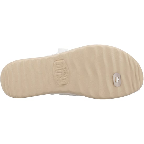 HEYDUDE Christi Flip Classic Polyurethane Women's Gold Sandals - Image 3