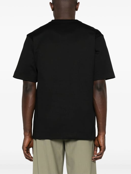 Fendi Made in Fendi Camiseta Bordada con Logotipo en Negro - Image 4
