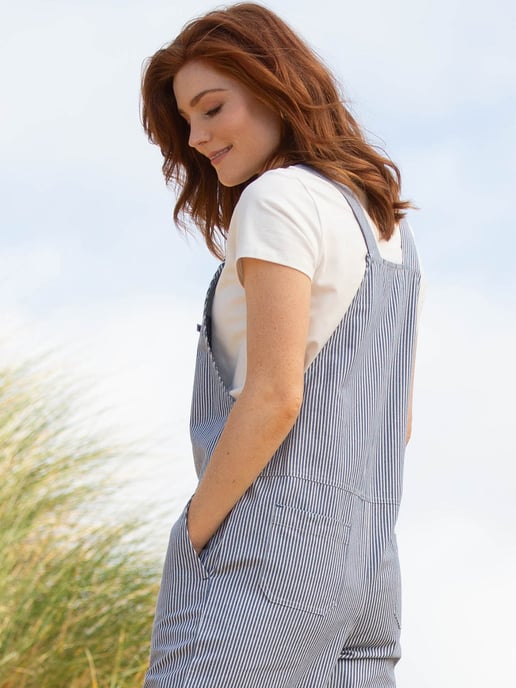 Kite Clothing Rempstone Ticking Dungarees