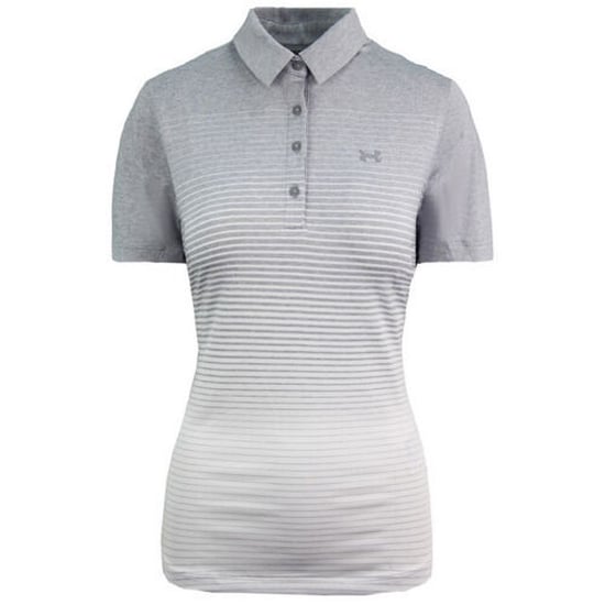 Polo de golf gris Zinger para mujer Under Armour HeatGear - Image 1