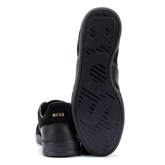 Zapatillas Negras para Hombre Boss Brandon de Ante/Cuero - Image 4