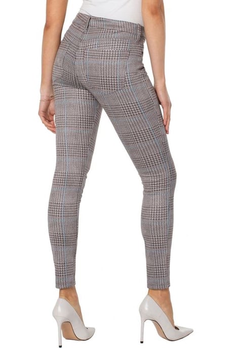 Madonna Skinny Grey / Blue Plaid Jeans