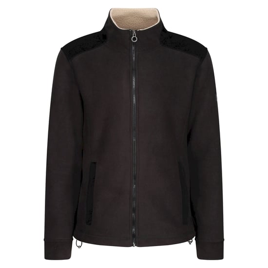 Regatta Mens Faversham Full Zip Fleece Jacket (Black)